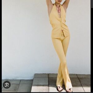 Zara Ribbed Flared Trousers SS24 ref 0858/309